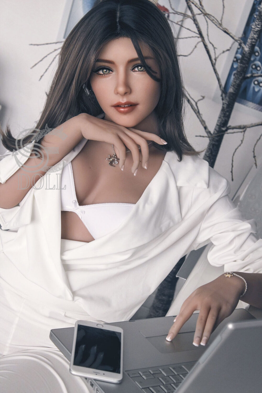 163cm/5ft3 E-Cup Realistic TPE Sex Doll Edwina