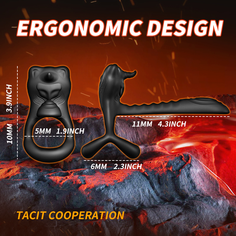Wireless Remote Control Vibration Delay Sperm Locking Ring