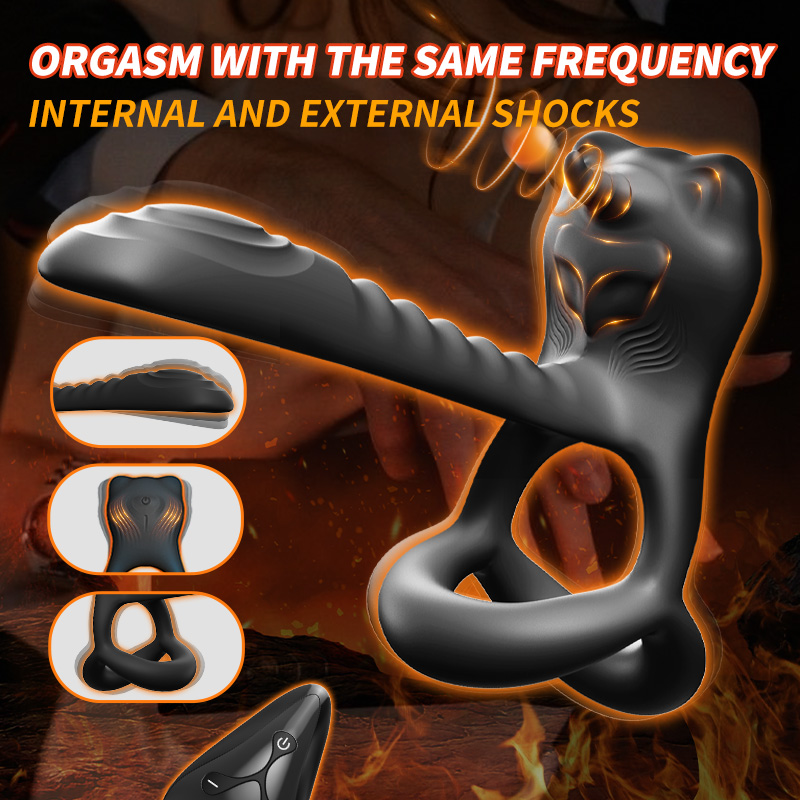Wireless Remote Control Vibration Delay Sperm Locking Ring