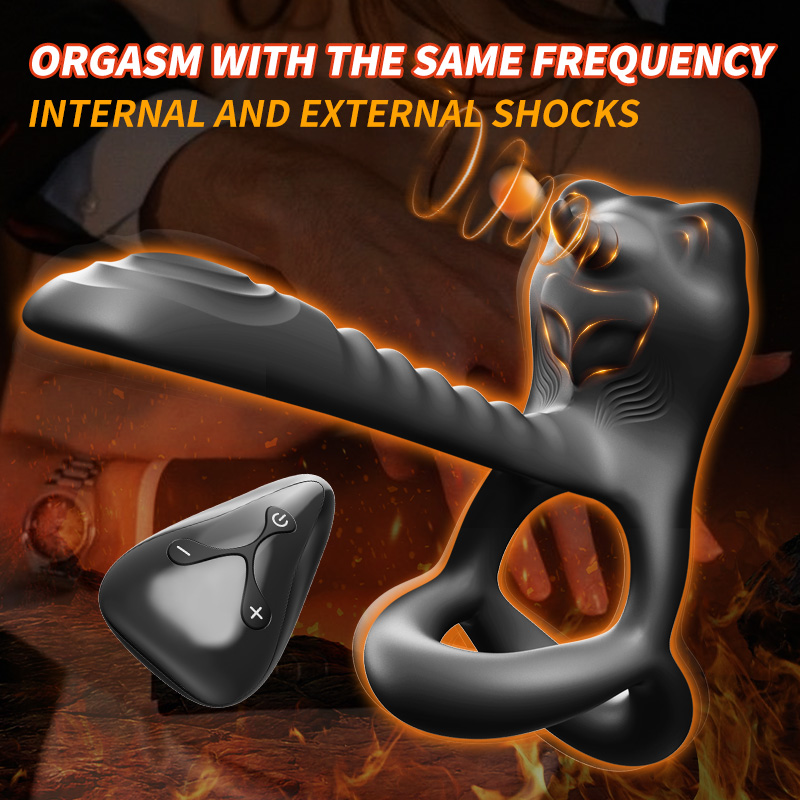 Wireless Remote Control Vibration Delay Sperm Locking Ring