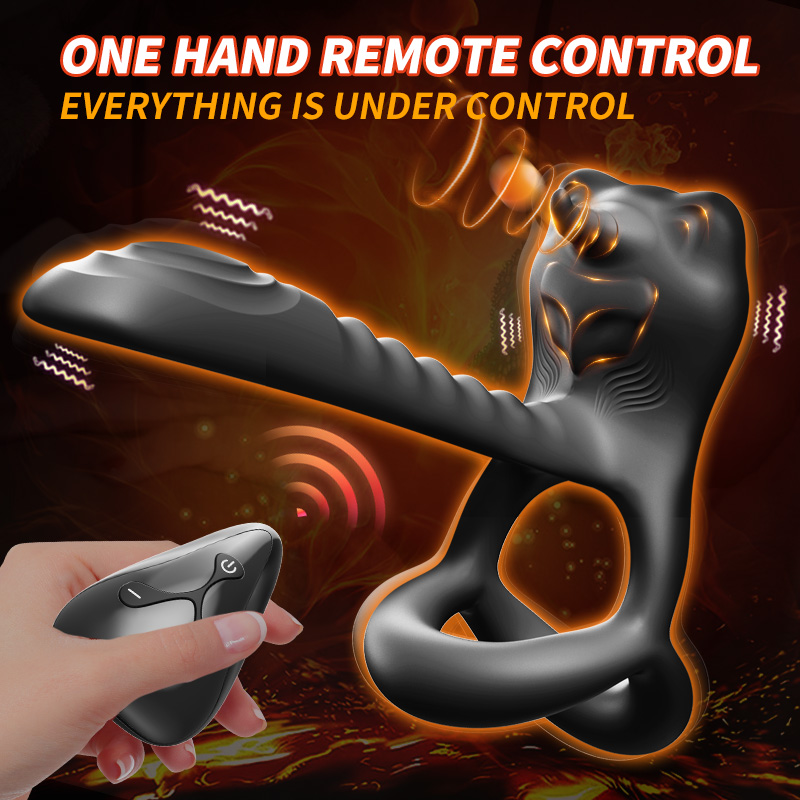 Wireless Remote Control Vibration Delay Sperm Locking Ring