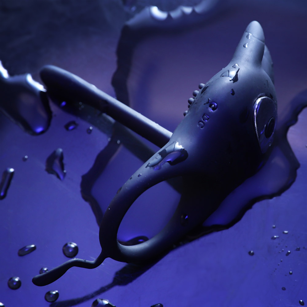Vibrating Silicone Sperm Locking Ring