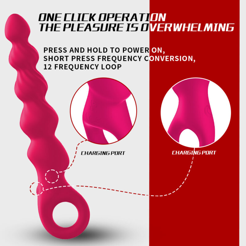 Spiral Vibrating Anal Massager