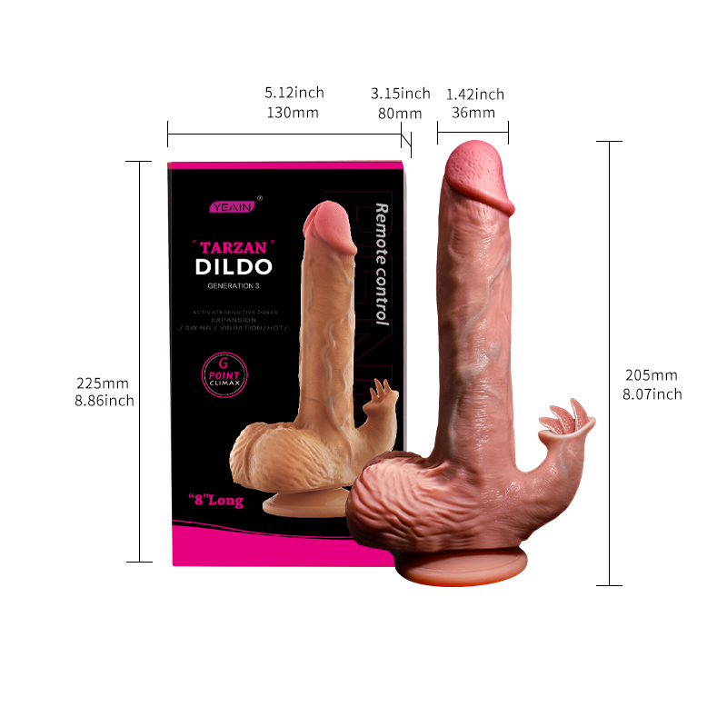 YEAIN Upgraded Remote Control Vibrating Dildo 3.0
