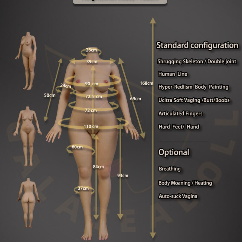 168cm/5ft51 Full Silicone Doll JS050-Warehouse(US)