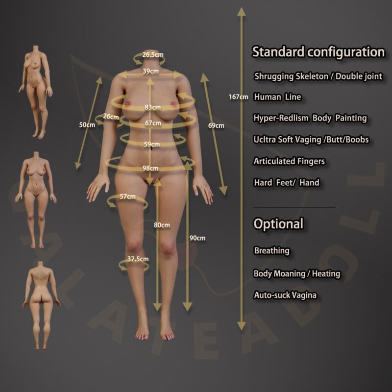 5ft48/167cm Silicone Doll JS116-GALATEADOLL®